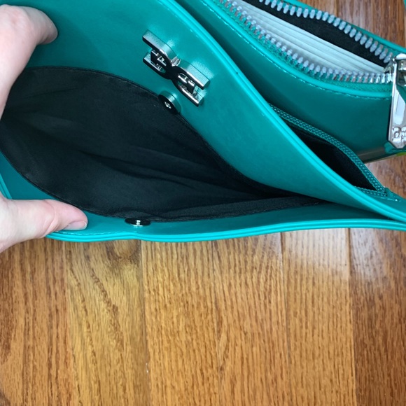 Sam Edelman Teal Crossbody Purse euc - Picture 5 of 7